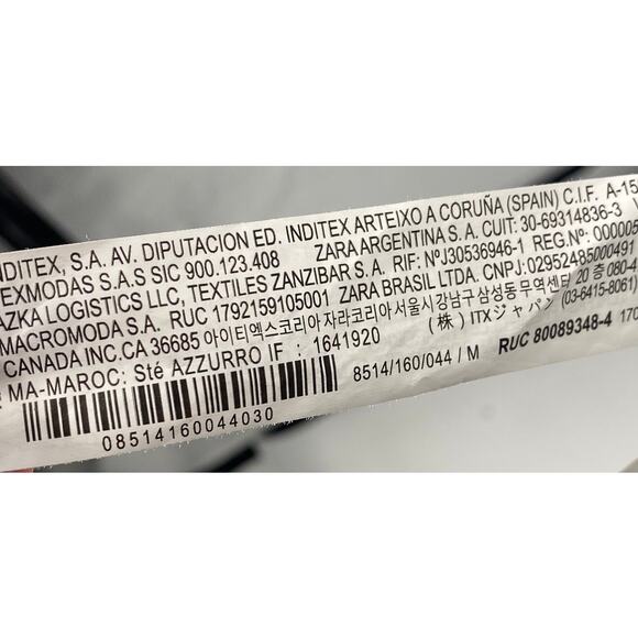 Zara Navy and Cream Paisley Maxi Dress - Picture 8 of 10